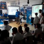 Alumnos de primaria del colegio Nuestra Señora del Carmen de Torre de la Reina, pedanía de Guillena, hablaron con uno de los astronautas de la Estación Espacial Internacional de la NASA / Foto: La Razón
