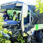 Vista del lugar del accidente