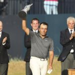 El italiano Francesco Molinari ganó el Abierto Británico de golf, que se ha disputado esta semana en Carnoustie, en la costa oriental escocesa. Foto: AP Photo/Peter Morrison.