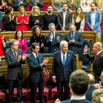 El Congreso de los Diputados se vuelca en una ovación a los Reyes Eméritos durante los actos por la Constitución, excepto la bancada de Podemos