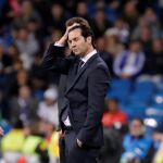 Solari, en el partido contra el Ajax