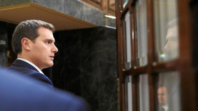 Albert Rivera, en el Congreso de los Diputados