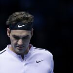 Roger Federer durante el partido