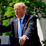 El presidente de los Estados Unidos, Donald Trump
