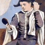«Arlequín con espejo», de Pablo Picasso, una de las estrellas de la exposición