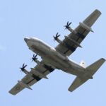 Fotografía de archivo del 4 de mayo de 2010 del avión de guerra de la marina estadounidense Hércules KC-130