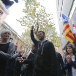 Los ediles de Badalona que el pasado Día de la Hispanidad abrieron las puertas del consistorio