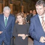 Soraya Sáenz de Santamaría, Javier Lacalle, Antonio Méndez Pozo y Ramiro Ruiz Medrano, en las calles de Burgos.
