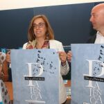 La presidenta de la Diputación, Ángeles Armisén, acompañada por el vicepresidente, Luis Calderón, y la diputada de Cultura, Carmen Fernández, presenta la XXXIV edición del Día de la Provincia
