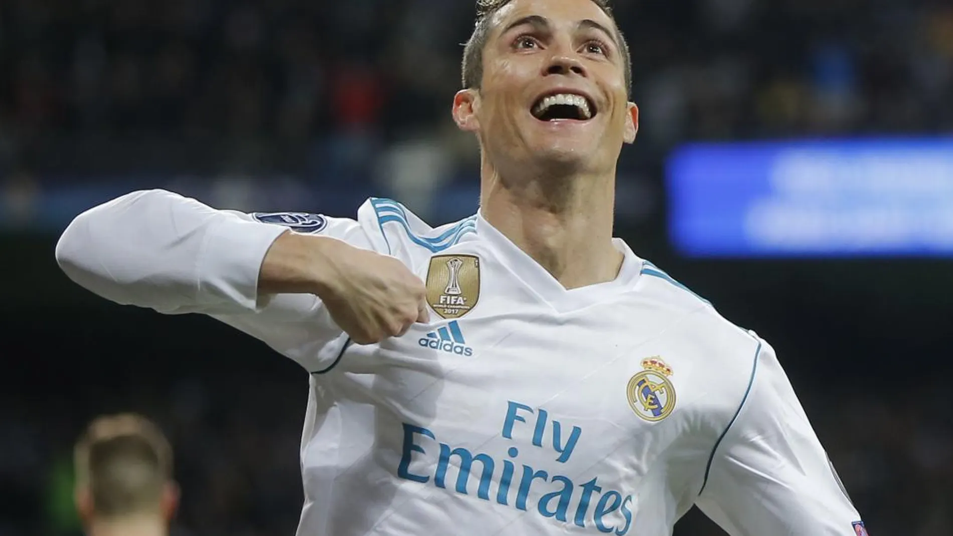 Cristiano Ronaldo celebra un gol ante el Paris Saint Germain este año en la Liga de Campeones. (AP Photo/Paul White, File)