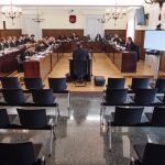 Uno de los dos guardias civiles de la UCO que elaboraron un atestado sobre la participación del exconsejero de Presidencia Gaspar Zarrías en la concesión de ayudas de los ERE. EFE/Pepo Herrera ***POOL***