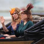 Las princesas Beatriz y Eugenia