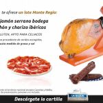 Paleta de jamón serrano bodega + salchichón y chorizo ibéricos