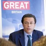 Lasquetty, ayer, en la embajada británica en Madrid