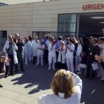 Protesta de trabajadores en el PTS