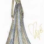 Boceto de Teresa Helbig del vestido que lucirá esta noche Amaia en Eurovisión