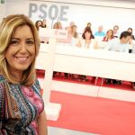 La presidenta de la Junta de Andalucía, Susana Díaz, durante el último Comité Federal de los socialistas