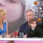 Fernando Blanco con su hija Nadia Nerea, en «Espejo Público»