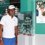 El tenista español Rafa Nadal durante la apertura hoy en Manacor del «Sport Xperience by Rafa Nadal»