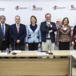 La consejera de Familia e Igualdad de Oportunidades, Alicia García, y el consejero de Educación, Fernando Rey, firman y presentan un protocolo con los rectores de las universidades públicas y privadas de la Comunidad para impulsar actuaciones en el marco del Pacto por los Derechos de la Infancia en Castilla y León