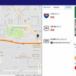 Captura de pantalla tomada el 7 de julio 2017 de la aplicación Waycare, que pone de relieve un segmento de la autopista US 95 al oeste del Spaghetti Bowl en Las Vegas, Nevada (EE.UU.). Las Vegas pondrá en marcha en septiembre próximo el primer programa piloto del país que predecirá con hasta dos horas de antelación accidentes de tráfico