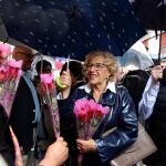 Manuela Carmena, durante su visita a un centro cultural y una mezquita del barrio de Lavapiés / Foto: Cristina Bejarano