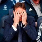 Julen Lopetegui hoy en el banquillo del Real Madrid. REUTERS/Albert Gea