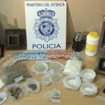 Fotografía facilitada por la Policía Nacional que ha detenido a 22 personas y se ha incautado de 840 kilos de hachís, en una operación contra el tráfico de drogas en Castellón.