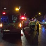 Dispositivo desplegado para socorrer al joven herido en Madrid