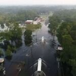 Así se ve la devastación que ha dejado «Harvey» en Texas desde el aire