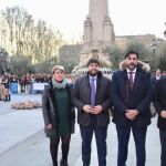 El presidente Fernando López Miras, junto a sus consejeros, fueron testigos de la demostración de la batalla reconocida internacionalmente
