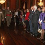 Rivas Moriana toma posesión como jefe de la Cuarta Subinspección General del Ejército y comandante militar de Valladolid y Palencia junto al general jefe de la Dirección de Acuartelamiento, Luis Cebrian Carbonell; la delegada del Gobierno, María José Salgueiro; el vicepresidente de las Cortes, Ramiro Ruiz Medrano; el presidente del TSJCyL, José Luis Concepción; la fiscal jefe de Castilla y León, María Lourdes Rodríguez y el presidente de la Diputación de Valladolid, Jesús Julio Carnero.