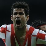 Diego Costa celebra un gol al Real Madrid