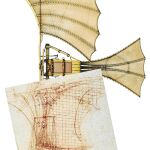 El artista diseñó estas alas para volar, su gran deseo