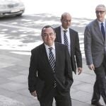 Sergi Pastor a su llegada ayer al Tribunal Superior de Justicia de Cataluña