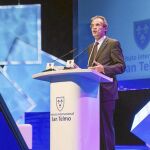 El presidente de de CaixaBank, Jordi Gual, en la Asamblea de Miembros del Instituto Internacional San Telmo.