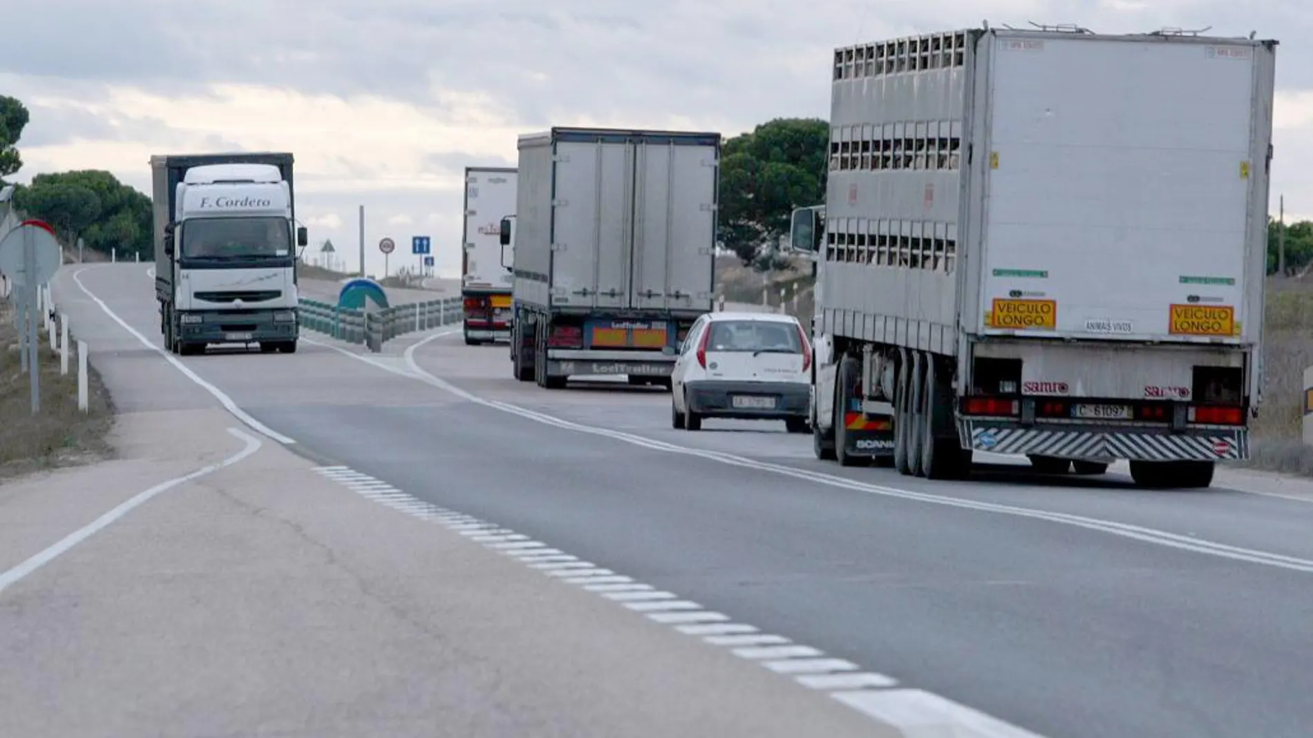 Tramo en la localidad vallisoletana de Tudela de Duero donde acaba en la actualidad la autovía desde Valladolid