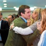 El líder del PP, Pablo Casado, confirmó ayer al dirigente popular José Antonio Monago como candidato a la Junta de Extremadura / Foto: Europa press