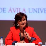 Carmen Calvo en la Escuela de otoño de la UCAV y LA RAZÓN/C. Bejarano