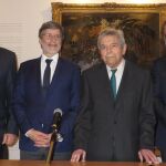 Rodrigues, Correia, Salvado y Pérez Alencart, durante la presentación