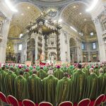 Los 267 padres sinodales durante la misa de apertura del Sínodo