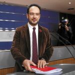 El portavoz del Grupo Socialista en el Congreso, Antonio Hernando, ayer