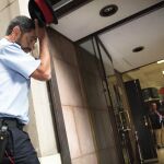 El jefe de los Mossos, Josep Lluis Trapero,llega la semana pasada a la fiscalía del TSJC para declarar