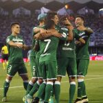 Los jugadores del del Leganés celebran el gol marcado al Celta de Vigo durante el partido de la primera jornada de la Liga