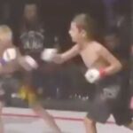 Dos de los niños durante uno de los combates televisados