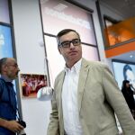 El vicesecretario de Ciudadanos (C's) y miembro de la Ejecutiva Nacional del partido, José Manuel Villegas, tras atender a los medios.
