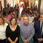 La consejera Milagros Marcos junto al presidente de Asaja, Donaciano Dujo inaugura una charla sobre viñedos organizada por la organización agraria y la Asociación de Viticultores de Rueda