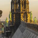 Una vista de la icónica catedral