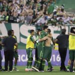 Los jugadores del Chapecoense, finalistas de la Copa Sudamericana