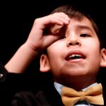Alonso Dávalos Durán, componente de la primera pareja de niños en el sorteo Extraordinario de la lotería Navidad
